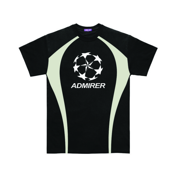 021 MULTI PANEL BLACK & GREY T-SHIRT
